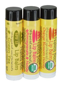 Naked Bee 3 pack lip balm